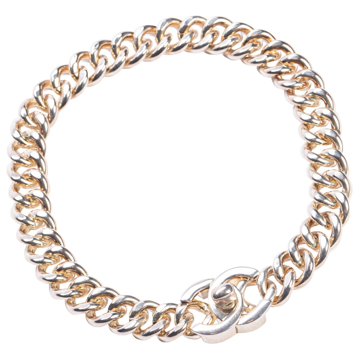 Cc necklace Chanel Silver in Metal 